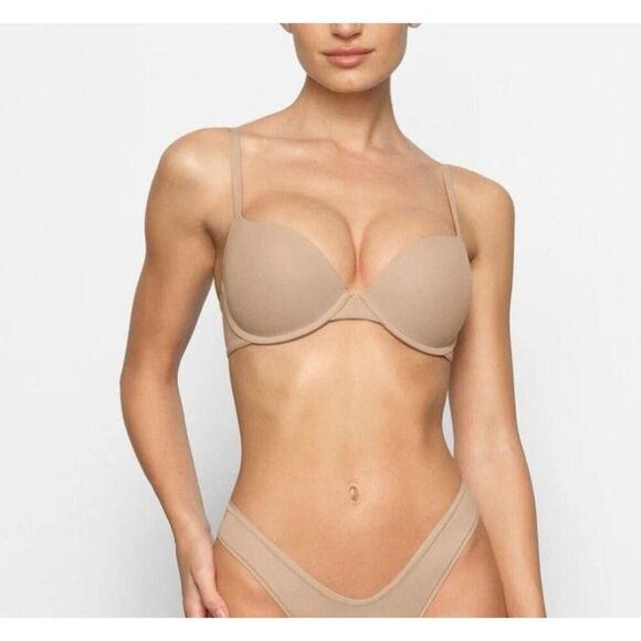 NWT Skims Fits Everybody Push Up Demi Bra Br-uwr-2295 Clay 44D - Picture 1 of 6